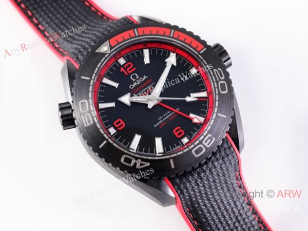 VS Factory Swiss Omega Seamaster Planet Ocean Deep 8906 Watch Black Red VS Factory Swiss Omega Seamaster Planet Ocean Deep 8906 Watch Black Red