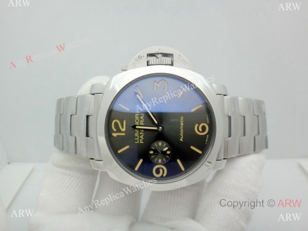 Copy Panerai PAM 674 Luminor Watch Stainless Steel Brown Marker Copy Panerai PAM 674 Luminor Watch Stainless Steel Brown Marker