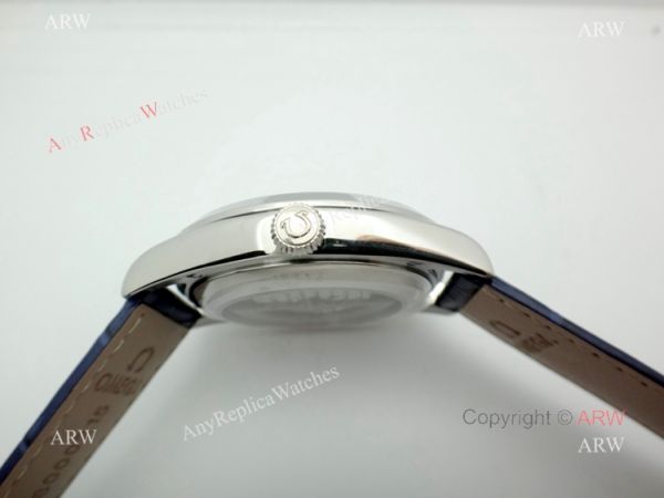 Low Price Omega Seamaster Automatic Watch Blue Leather Strap Low Price Omega Seamaster Automatic Watch Blue Leather Strap