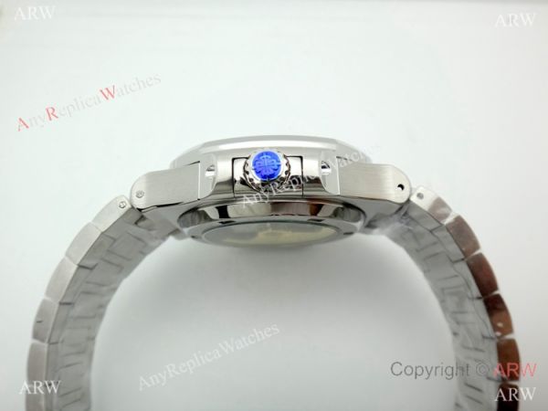 Swiss AAA Grade Patek Philippe Nautilus power reserve Watch SS Blue Face Swiss AAA Grade Patek Philippe Nautilus power reserve Watch SS Blue Face