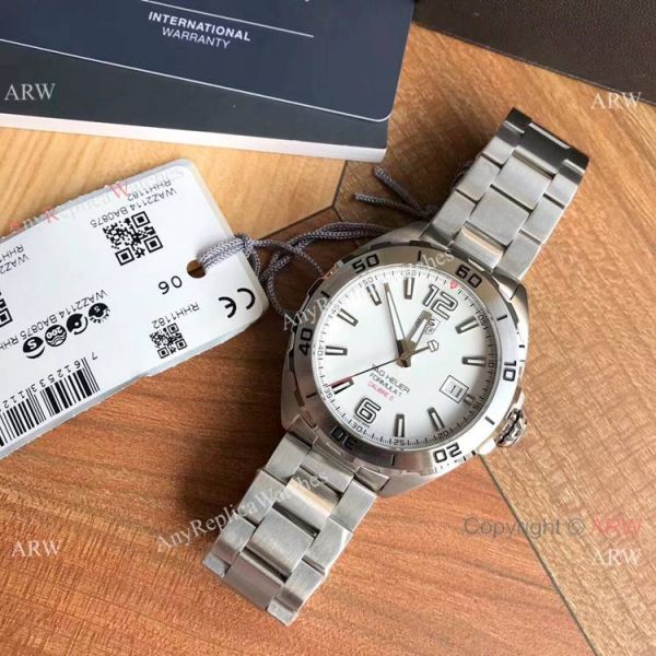 Swiss Replica Tag Heuer Formula 1 CALIBRE 5 White Dial Bracelet 2019 New Swiss Replica Tag Heuer Formula 1 CALIBRE 5 White Dial Bracelet 2019 New