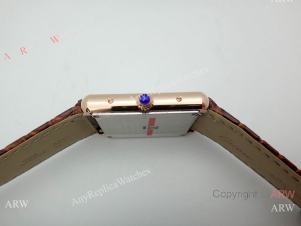 Replica Cartier Tank Solo Rose Gold Brown Leather Strap Watch 27mm Replica Cartier Tank Solo Rose Gold Brown Leather Strap Watch 27mm
