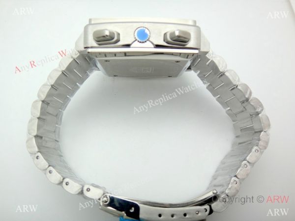 Tag Heuer Monaco Quartz Calibre 12 Replica Watch Stainless Steel Blue Red Dial Tag Heuer Monaco Quartz Calibre 12 Replica Watch Stainless Steel Blue Red Dial