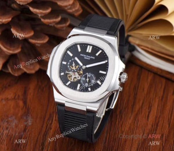 Copy Patek Philippe Nautilus Flying Tourbillon 42mm Watch White Rubber Band Copy Patek Philippe Nautilus Flying Tourbillon 42mm Watch White Rubber Band