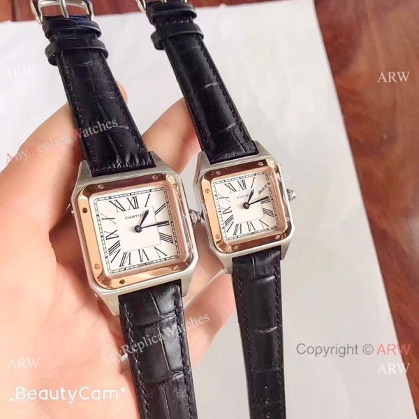 Japan Grade New Cartier Watches Cartier Santos Dumont 2 Tone Rose Gold Japan Grade New Cartier Watches Cartier Santos Dumont 2 Tone Rose Gold