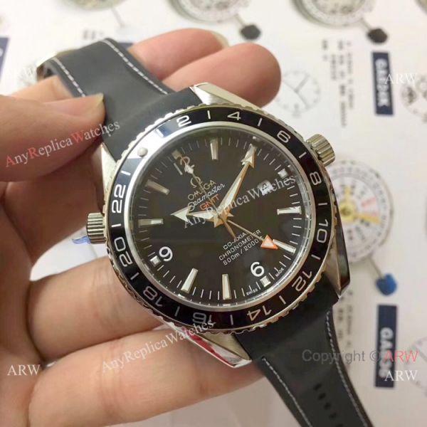 Omega Planet Ocean GMT 600m Blue Rubber Strap Omega Clone Watch Omega Planet Ocean GMT 600m Blue Rubber Strap Omega Clone Watch
