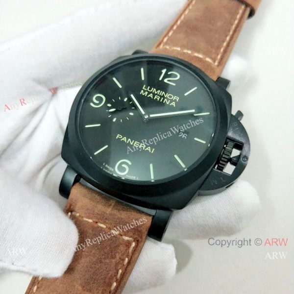 Luminor Marina Panerai Black Steel 44mm Watch Fake Panerai Watch PAM312 Luminor Marina Panerai Black Steel 44mm Watch Fake Panerai Watch PAM312