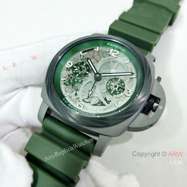 Copy Panerai Luminor Tourbillon GMT Lo Scienziato Green Watch PAM00768 Copy Panerai Luminor Tourbillon GMT Lo Scienziato Green Watch PAM00768
