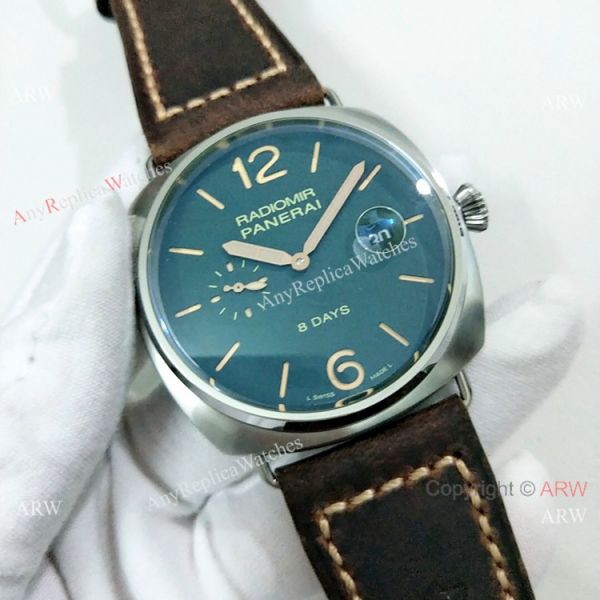 Replica Panerai Radiomir 8 Days SS Black Dial Watch PAM 735 Replica Panerai Radiomir 8 Days SS Black Dial Watch PAM 735