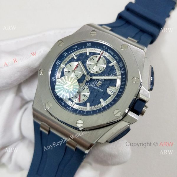Fake Audemars Piguet Royal Oak Offshore Blue Rubber Strap Watch 44mm Fake Audemars Piguet Royal Oak Offshore Blue Rubber Strap Watch 44mm