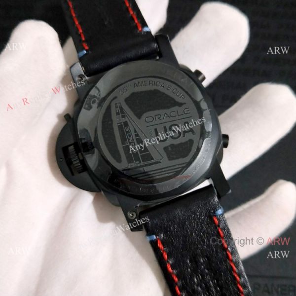 Copy Panerai PAM725 Luminor Amercias Cup Flyback Watch Blacksteel Copy Panerai PAM725 Luminor Amercias Cup Flyback Watch Blacksteel
