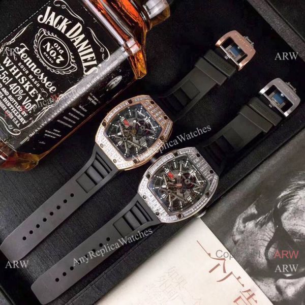 Richard Mille RM012 Rose Gold Diamond Watch Swiss Quality Richard Mille RM012 Rose Gold Diamond Watch Swiss Quality