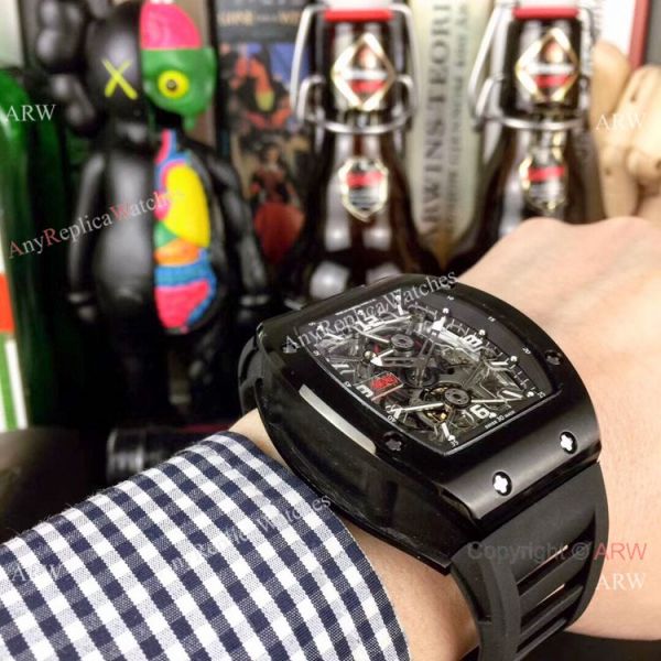 Richard Mille RM012 Rose Gold Rubber Strap Watch Swiss Quality Richard Mille RM012 Rose Gold Rubber Strap Watch Swiss Quality