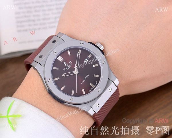 Copy Hublot Classic Fusion Watch 42mm SS Case Purple Dial Copy Hublot Classic Fusion Watch 42mm SS Case Purple Dial