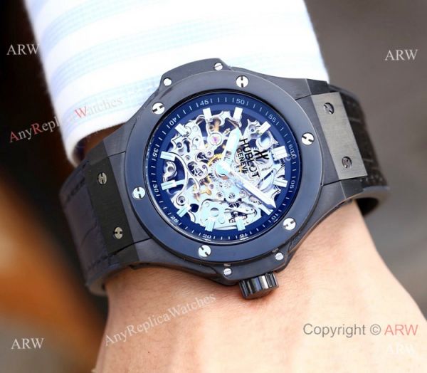 Copy Hublot Skeleton Big Bang Men Watch Sand Case 45mm Copy Hublot Skeleton Big Bang Men Watch Sand Case 45mm