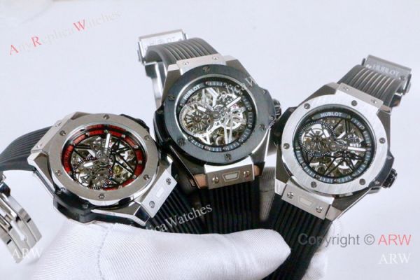 New Fake Hublot Geneve Big Bang Skeleton Watch Red Inner Rubber Strap New Fake Hublot Geneve Big Bang Skeleton Watch Red Inner Rubber Strap