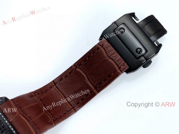AAA Copy Cartier Santos De Iced Out Brown Dial Automatic Wrist AAA Copy Cartier Santos De Iced Out Brown Dial Automatic Wrist