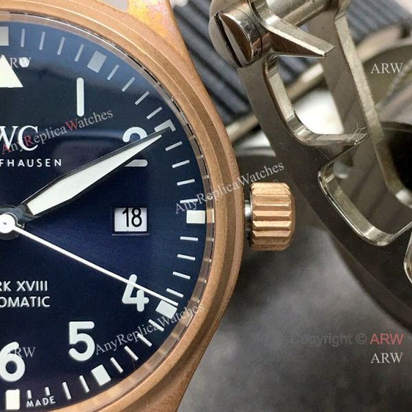 Super Clone IWC Big Pilots Spitfire Bronze Watch Blue Dial Super Clone IWC Big Pilots Spitfire Bronze Watch Blue Dial
