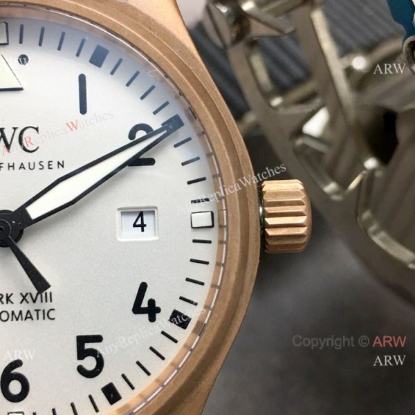 Swiss Grade Copy IWC Big Pilots Spitfire Bronze White Dial Watch Swiss Grade Copy IWC Big Pilots Spitfire Bronze White Dial Watch