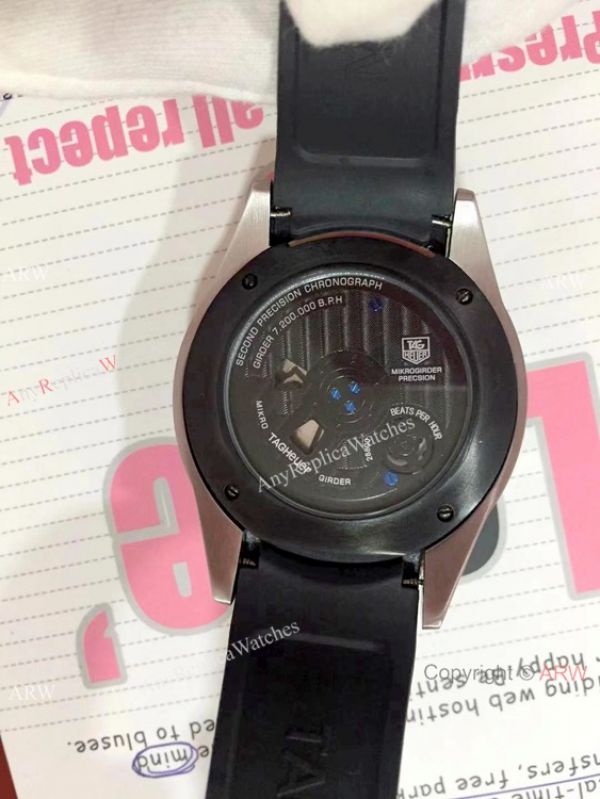 Copy Tag Heuer Mikrogirder 2000 Watch SS Black Chronograph Dial Copy Tag Heuer Mikrogirder 2000 Watch SS Black Chronograph Dial