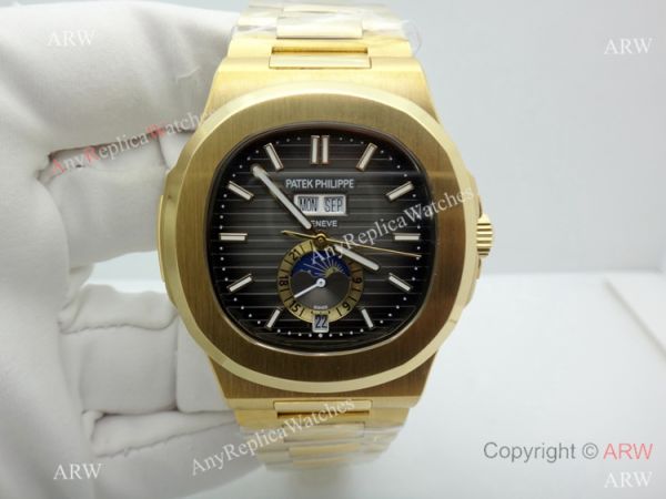 Copy Patek Philippe Nautilus Annual Calendar Moonphase Watch Yellow Gold Copy Patek Philippe Nautilus Annual Calendar Moonphase Watch Yellow Gold