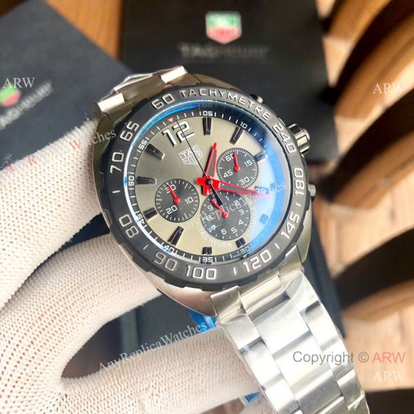 Copy Tag Heuer F1 Formula 1 Black and Silver Watch Men Size Copy Tag Heuer F1 Formula 1 Black and Silver Watch Men Size