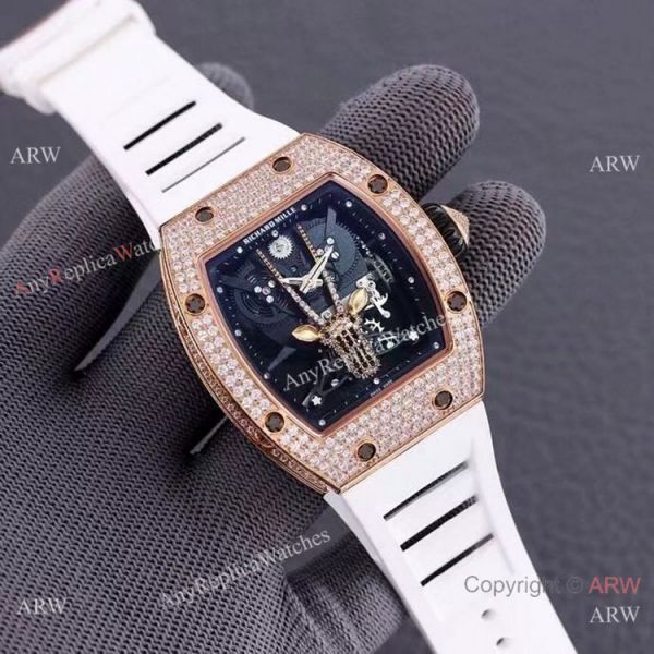 Swiss Quality Replica Richard Mille Goat Mask Automatic Watches Rose Gold Swiss Quality Replica Richard Mille Goat Mask Automatic Watches Rose Gold