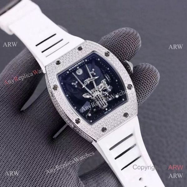 Swiss Quality Richard Mille Goat Mask Stainless Steel Diamond Watches AAA Replicas Swiss Quality Richard Mille Goat Mask Stainless Steel Diamond Watches AAA Replicas
