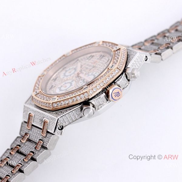 Best Replica Audemars Piguet Ice Royal Oak Two Tone Rose Gold Watch Best Replica Audemars Piguet Ice Royal Oak Two Tone Rose Gold Watch
