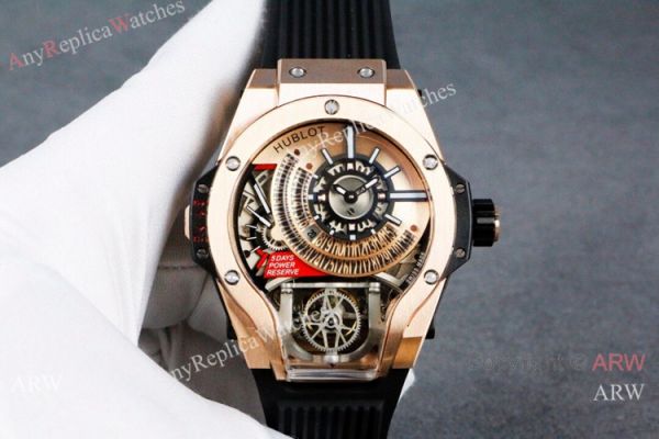 Swiss Quality Hublot Tourbillon Skeleton MP-09 Tourbillon Bi-Axis Silver Watches Swiss Quality Hublot Tourbillon Skeleton MP-09 Tourbillon Bi-Axis Silver Watches