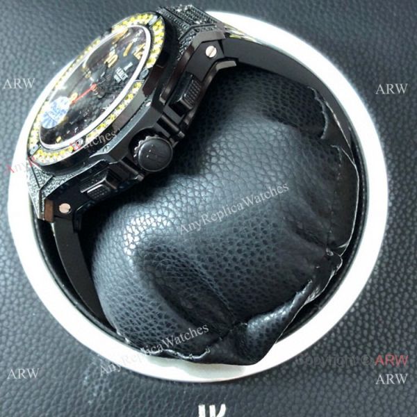 Swiss Copy Hublot Big Bang Evolution Yellow Diamond Watch 7750 Chronograph Movement Swiss Copy Hublot Big Bang Evolution Yellow Diamond Watch 7750 Chronograph Movement
