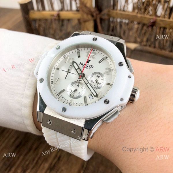 New Hublot Big Bang Evolution Watches SS Ceramic Bezel 44mm New Hublot Big Bang Evolution Watches SS Ceramic Bezel 44mm