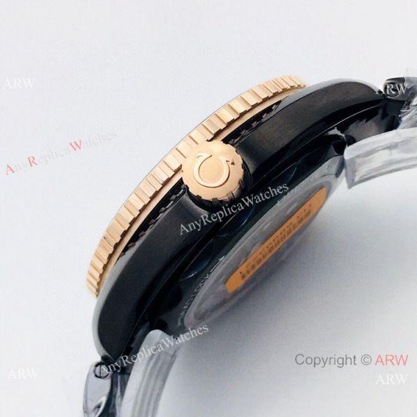 Swiss Grade Omega Planet Ocean Deep Black 600m Rose Gold Bezel Watch OE Factory Swiss Grade Omega Planet Ocean Deep Black 600m Rose Gold Bezel Watch OE Factory