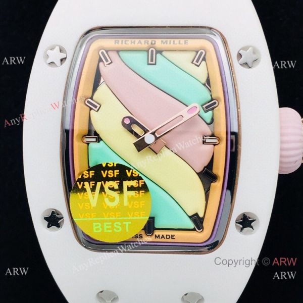 VS Factory Richard Mille AAA RM 07-03 Marshmallow BonBon Watch Green Rubber Strap VS Factory Richard Mille AAA RM 07-03 Marshmallow BonBon Watch Green Rubber Strap