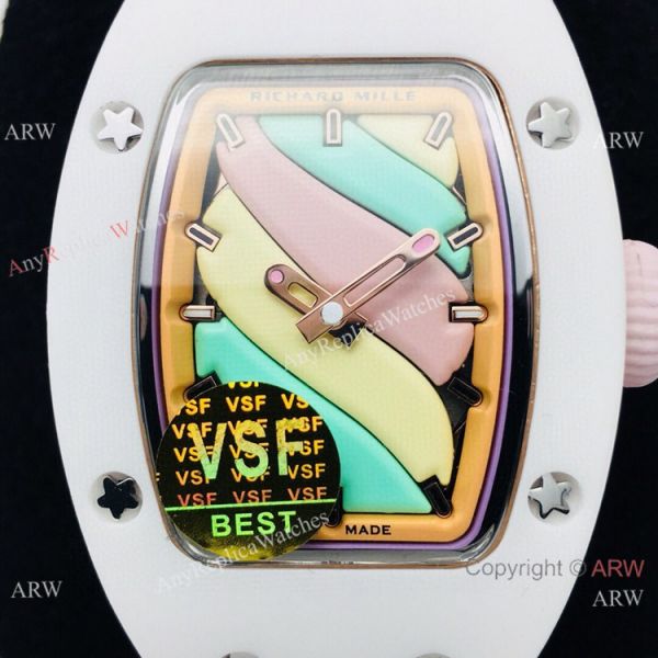 VSF Richard Mille AAA RM 07-03 Marshmallow BonBon Watch Pink Rubber Strap VSF Richard Mille AAA RM 07-03 Marshmallow BonBon Watch Pink Rubber Strap