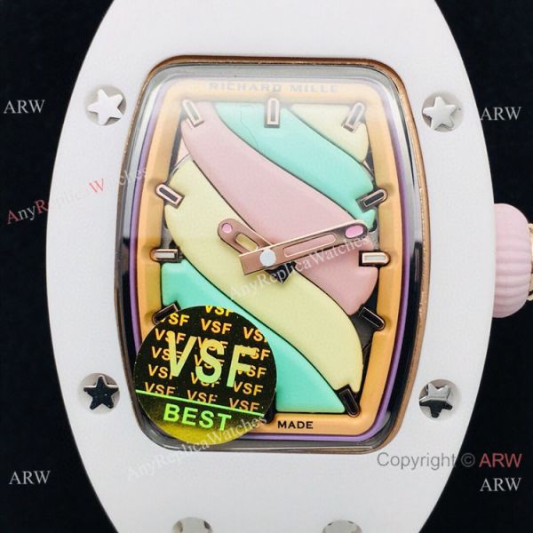 VS Factory Swiss Richard Mille RM07-03 BonBon Watch Ceramic Green Rubber Strap VS Factory Swiss Richard Mille RM07-03 BonBon Watch Ceramic Green Rubber Strap