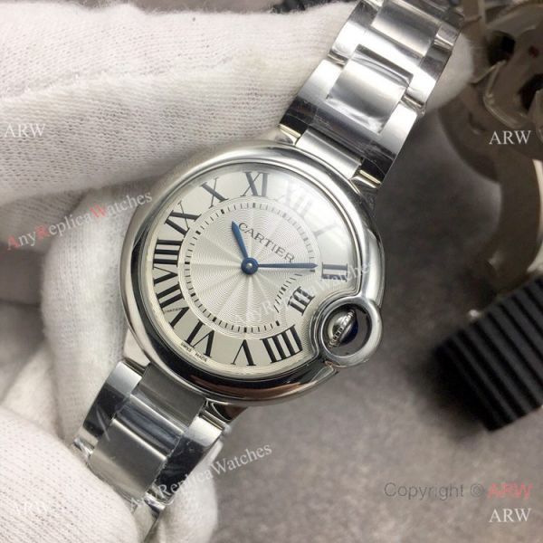 Replica Cartier Ballon Bleu De 33mm Ss Silver Dial Watch V6 Factory Swiss Quartz Replica Cartier Ballon Bleu De 33mm Ss Silver Dial Watch V6 Factory Swiss Quartz