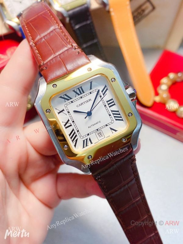 New Replica Cartier Santos 2-Tone 38mm Watch Automatic Movement New Replica Cartier Santos 2-Tone 38mm Watch Automatic Movement