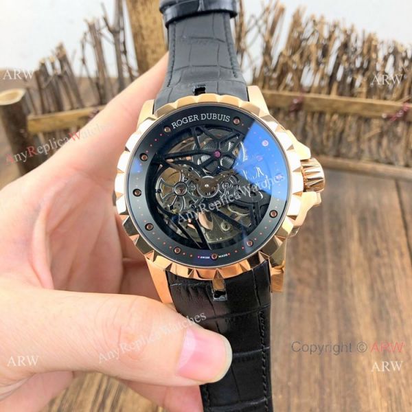 New Replica Roger Dubuis Excalibur Skeleton Watch Rose Gold Case New Replica Roger Dubuis Excalibur Skeleton Watch Rose Gold Case