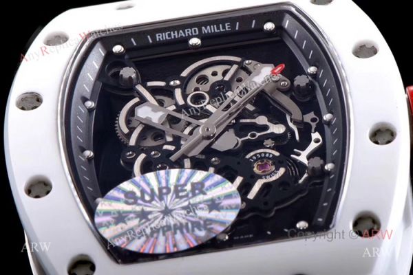 KV Factory Swiss Richard Mille Bubba Watson Watch RM055 White Ceramic Mens Watch KV Factory Swiss Richard Mille Bubba Watson Watch RM055 White Ceramic Mens Watch