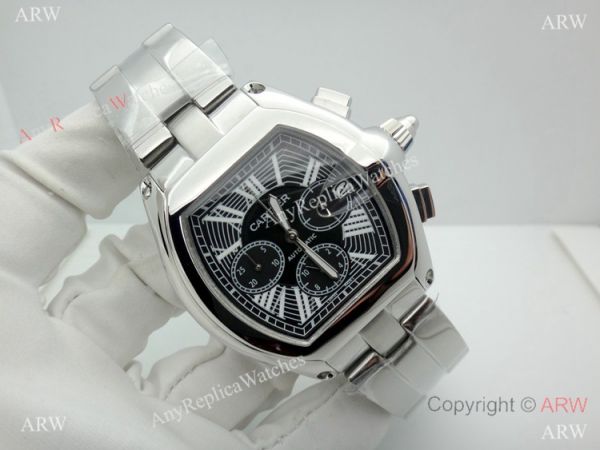 High Quality Replica Cartier Roadster Chronograph Stainless Steel Watch High Quality Replica Cartier Roadster Chronograph Stainless Steel Watch