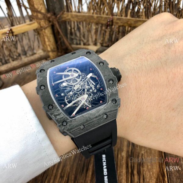 Swiss Quality Copy Richard Mille Rm27-02 Watches All Black Carbon Case Swiss Quality Copy Richard Mille Rm27-02 Watches All Black Carbon Case