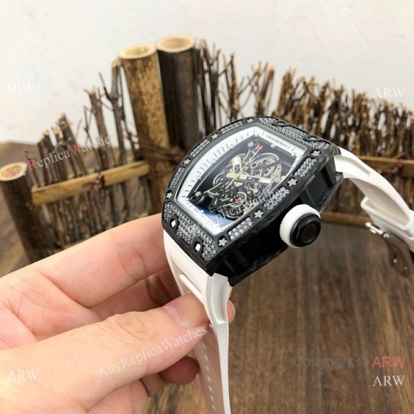 SWISS Grade Richard Mille Rm055 Black Diamond Men Watch V2 version SWISS Grade Richard Mille Rm055 Black Diamond Men Watch V2 version
