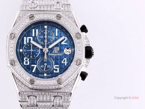 High Quality Audemars Piguet Ice Royal Oak Blue Dial Replica Watches High Quality Audemars Piguet Ice Royal Oak Blue Dial Replica Watches