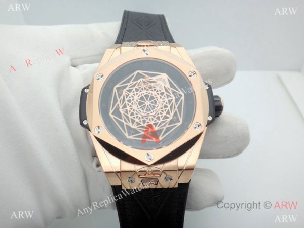 Swiss Grade 1 Hublot Big Bang Sang Bleu Rose Gold Watch HUB1213 Movement Swiss Grade 1 Hublot Big Bang Sang Bleu Rose Gold Watch HUB1213 Movement