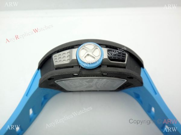 Swiss Grade 1 Richard Mille RM 70-01 Carbon Case Blue Rubber Strap Watch Swiss Grade 1 Richard Mille RM 70-01 Carbon Case Blue Rubber Strap Watch