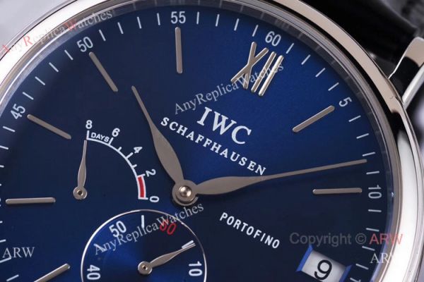 Swiss Replica IWC Portofino 8 Days Power Reserve Blue Dial Men Watch Swiss Replica IWC Portofino 8 Days Power Reserve Blue Dial Men Watch