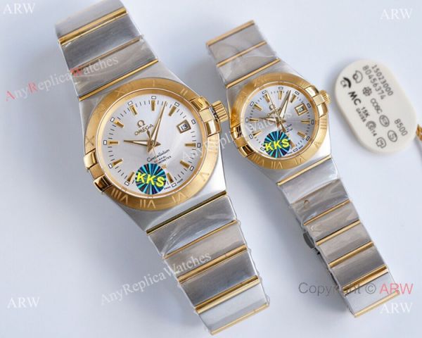 Swiss Quality Copy Omega Double Eagle Watches 2-Tone Silver Dial 38mm or 27mm Swiss Quality Copy Omega Double Eagle Watches 2-Tone Silver Dial 38mm or 27mm