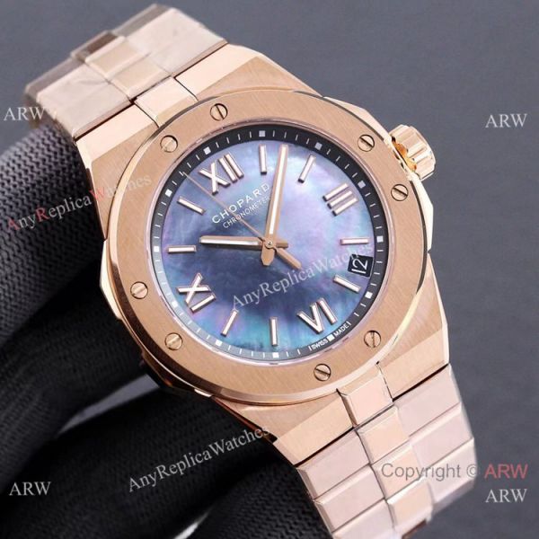Swiss Replica Chopard Alpine Eagle Men Watch 41mm Blue Dial Rose Gold Swiss Replica Chopard Alpine Eagle Men Watch 41mm Blue Dial Rose Gold