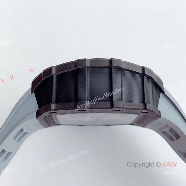 V2 NEW UPGRADED KV Factory Richard Mille RM011 Carbon Case Grey Rubber Band Mens Watch Best Replica V2 NEW UPGRADED KV Factory Richard Mille RM011 Carbon Case Grey Rubber Band Mens Watch Best Replica